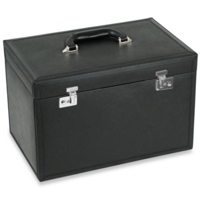 Wolf Designs Queens Court Extra Large Jewelry Case in Noir