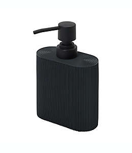 Dispensador de jabón de vidrio Studio 3B™ acanalado color negro
