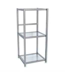 Organizador de metal Studio 3B™ Mercer de 3 niveles color níquel