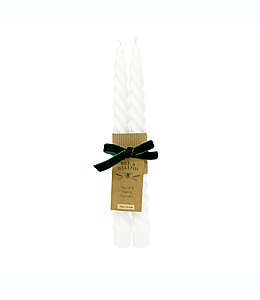 Set de velas largas Bee & Willow™ Holiday color marfil, 2 piezas