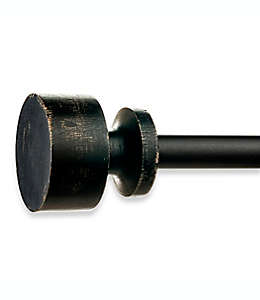 Cortinero de metal Bee & Willow™ Ezra de 71.12 cm a 1.21 m color negro desgastado