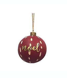 Esfera navideña de madera Bee & Willow™ Noel color rojo