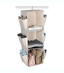 Organizador para clóset Squared Away™ con 3 compartimentos color blanco/gris ostra