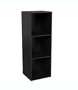 Mueble organizador Simply Essential™ de 3 compartimentos en negro