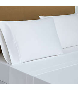 Set de sábanas king de algodón Everhome™ de 800 hilos color blanco brillante