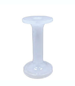 Portavelas de vidrio Everhome™ de 15.24 cm color blanco
