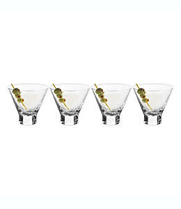 Set de copas para martini de vidrio Our Table™ Stemless, 4 piezas