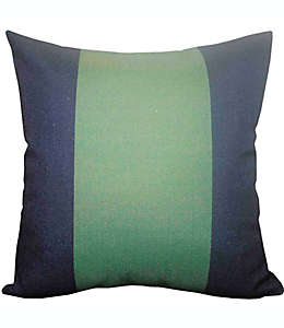 Cojín decorativo cuadrado de poliéster Everhome™ Color Block color verde/azul
