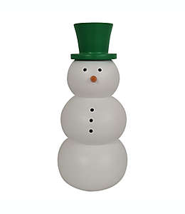 Muñeco de nieve de madera H For Happy™ de 20.32 cm color verde