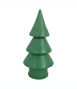 Árbol de Navidad de madera H for Happy™ de 15.24 cm color verde