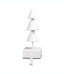 Gancho decorativo de hierro H for Happy™ con forma de árbol de Navidad color blanco