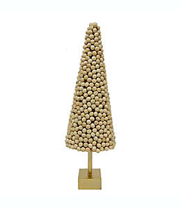 Pino de madera chico Bee & Willow™ con perlas color natural
