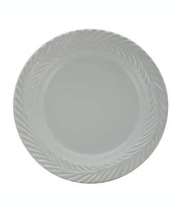 Plato para ensalada de cerámica Bee & Willow™ Asheville Vine Leaf color gris