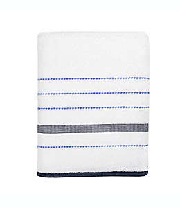 Toalla de medio baño de algodón Simply Essential™ a rayas color blanco/azul marino