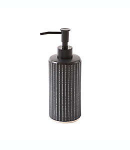 Dispensador de jabón de cerámica UGG® Pinstripes color negro/marfil