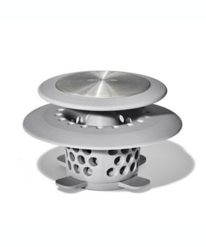 Trampa atrapa cabello para drenaje OXO Good Grips™ Mushroom color gris