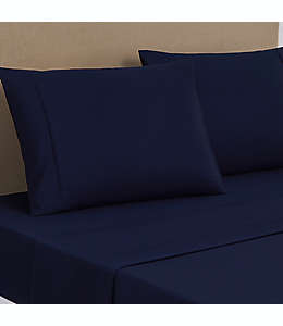 Set de sábanas king de algodón Pima The Threadery™ de 1000 hilos color azul marino