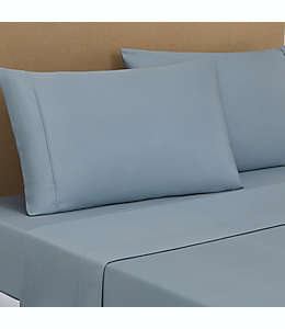 Fundas para almohada estándar de algodón The Threadery™ color azul grisáceo