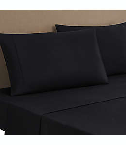 Fundas para almohada estándar de algodón The Threadery™ color negro