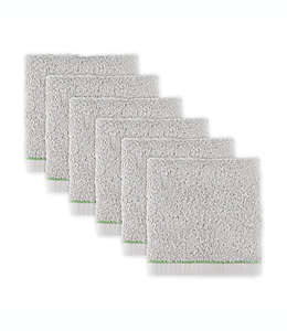 Set de toallas faciales de algodón Novogratz by Utica® Waverly Tile color gris, 6 piezas