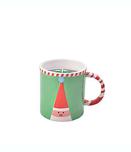 Vela grande en taza de cerámica H for Happy™ de Santa Claus con aroma Cinnamon Bun