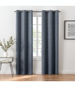 Cortina traslúcida de poliéster Everhome™ Estelle de 2.41 m color azul