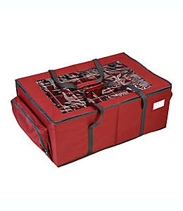 Caja para adornos navideños Squared Away™ color rojo