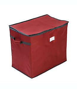 Caja para adornos navideños Squared Away™ 8 compartimientos color rojo