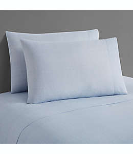 Fundas estándar/queen de microfibra para almohada Simply Essential™ Twill color azul/blanco