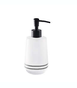 Dispensador de jabón de vidrio Everhome™ Stripe Orb color negro/blanco