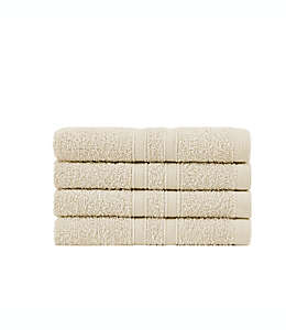 Set de toallas para manos de algodón Simply Essential™ color arena, 4 piezas