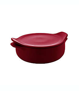 Refractario redondo de cerámica KitchenAid® de 2.36 L color rojo