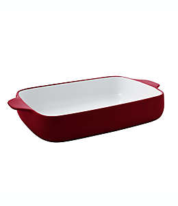 Refractario rectangular de cerámica KitchenAid® de 4.25 L color rojo
