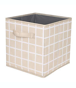 Caja plegable Simply Essential™ a cuadros color gris pómez