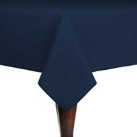 navy tablecloth inch spun oblong polyester