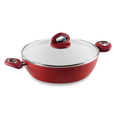Bialetti® Aeternum Red 10.25-Inch Covered Everyday Pan - Bed Bath & Beyond