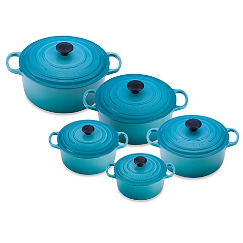 Le Creuset® Signature Round French Oven in Caribbean - Bed Bath & Beyond