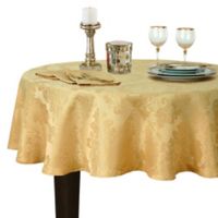 round gold tablecloth inch damask barcelona