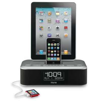 iHome® iD99 Dual Dock Alarm Clock Radio - Bed Bath & Beyond