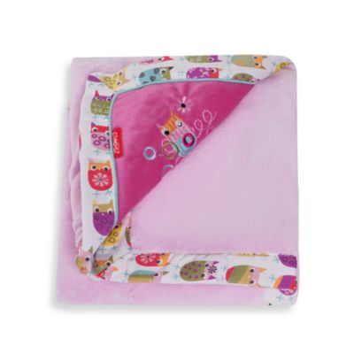 Zutano Owls Embroidered Velour Blanket - Bed Bath & Beyond