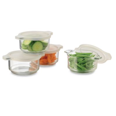 Libbey® Handles Storage Bowls with Plastic Lids in 8-Piece Set - Bed ...