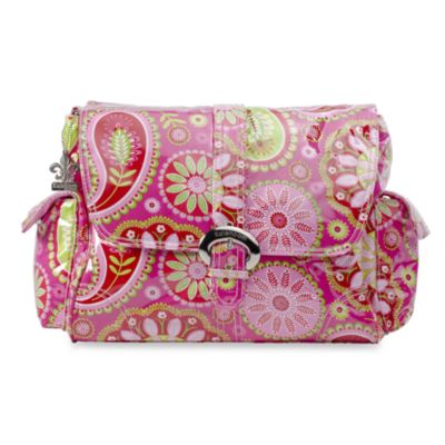 Kalencom Single Buckle Laminated Diaper Bag in Gypsy Paisley Cotton ...