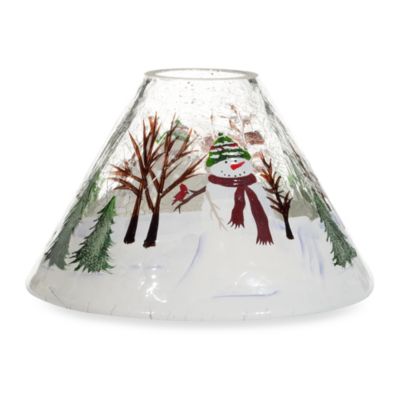 Yankee Candle Snowman Crackle Jar Shade - Bed Bath &amp; Beyond