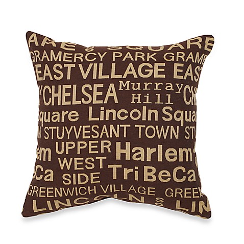 Neighborhood Brownstone Throw Pillow - Bed Bath & Beyond