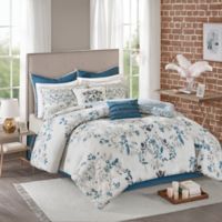 madison park eden 6 piece cotton printed reversible coverlet se