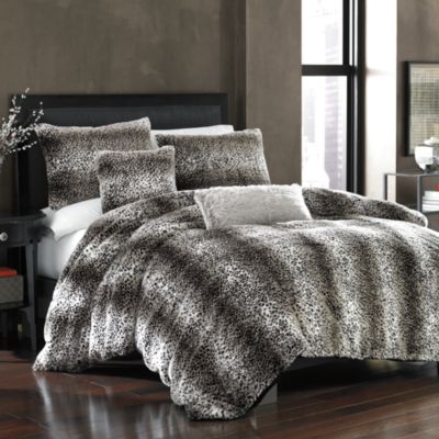 Persian Leopard Faux-Fur Duvet Cover - Bed Bath & Beyond