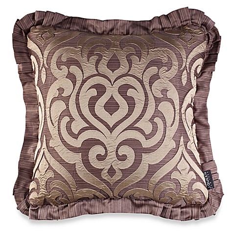 J. Queen New York Luxembourg Square Throw Pillow in Mink - Bed Bath & Beyond