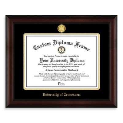 University of Tennessee 22K Gold-Plated Medallion Diploma Frame - Bed ...