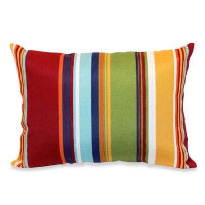 Rectangular Throw Pillow in Bright Stripe - Bed Bath & Beyond