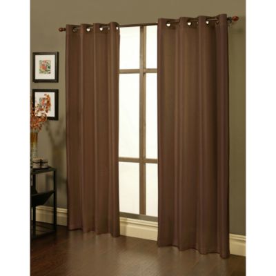 Sherry Kline Faux Silk Grommet Blackout Window Curtain Panels (Set of